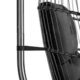 thumbnail of tectake Fauteuil suspendu Ariane avec structure et coussin 160kg - noir - 404981