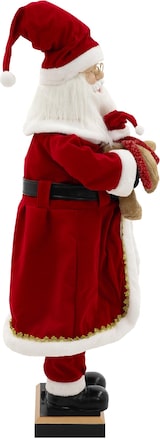 thumbnail of ECD Germany Weihnachtsmann Dekofigur 120 cm mit LED, Bewegung, Sound, Musik, Weihnachtsdekoration mit Laterne, Teddybär, Festliche Weihnachtsfigur