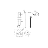 thumbnail of 4er Set Tischbeine auf Rollen Tischfuss rollbar 710mm mit Feststellbremse Silbergrau