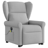 thumbnail of vidaXL Massagesessel mit Aufstehhilfe Elektrisch Wolkengrau Stoff