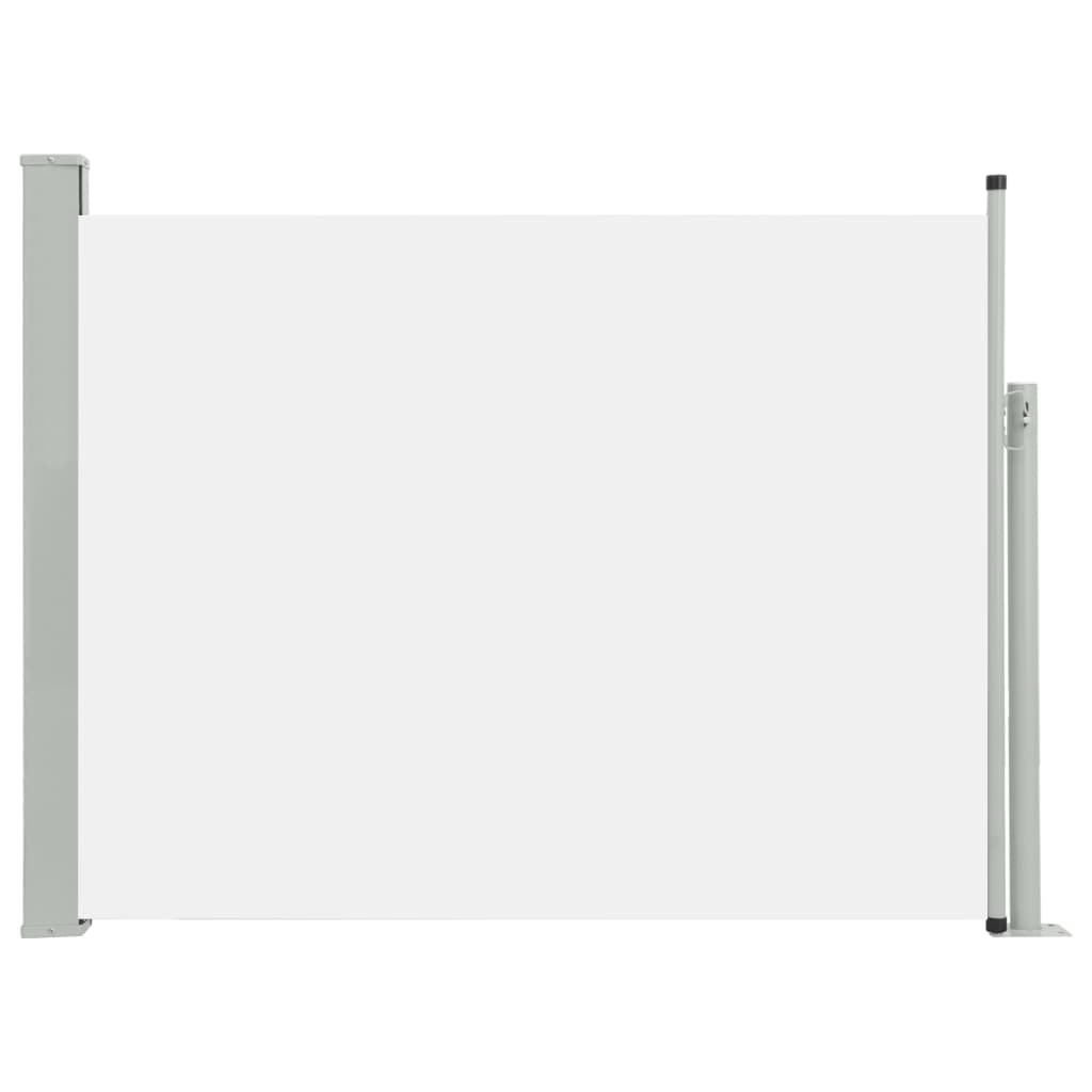 Helloshop26 - Toldo lateral retráctil/protección visual para patio jardín terraza balcón 140 x 500 cm color crema 02_0007253