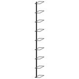 thumbnail of Botellero de pared para 9 botellas hierro negro