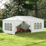 thumbnail of Outsunny carpa de jardín 6x3 m cenador desmontable de exterior con 4 ventanas 2 puertas con cremallera 6 paredes laterales e impermeable