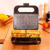 thumbnail of Cecotec Rock'nToast 4in1 tosti-ijzer. 1000 W, Capaciteit voor 2 tosti's, 4 verwisselbare platen, Steencoating