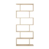 thumbnail of Dmora Buchhandlung Joliet, Hohes doppelseitiges Bücherregal, Trennregal mit 5 Fachböden, Modernes Büroregal, 80x24h192 cm, Eiche