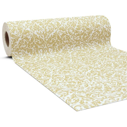 Airlaid Tischband Ornament in Gold, 30cm x 20m, 1 Stück