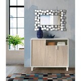 thumbnail of Zapatero 520 de HERDASA modelo MILANO, blanco con puertas roble.