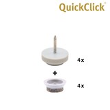 thumbnail of WAGNER QuickClick® Nagelgleiter Wollfilz ULTRASOFT SLIM 80 tlg. - 80x Basis & 80x Gleiter Ø 20 mm, DE Ware - 15419180