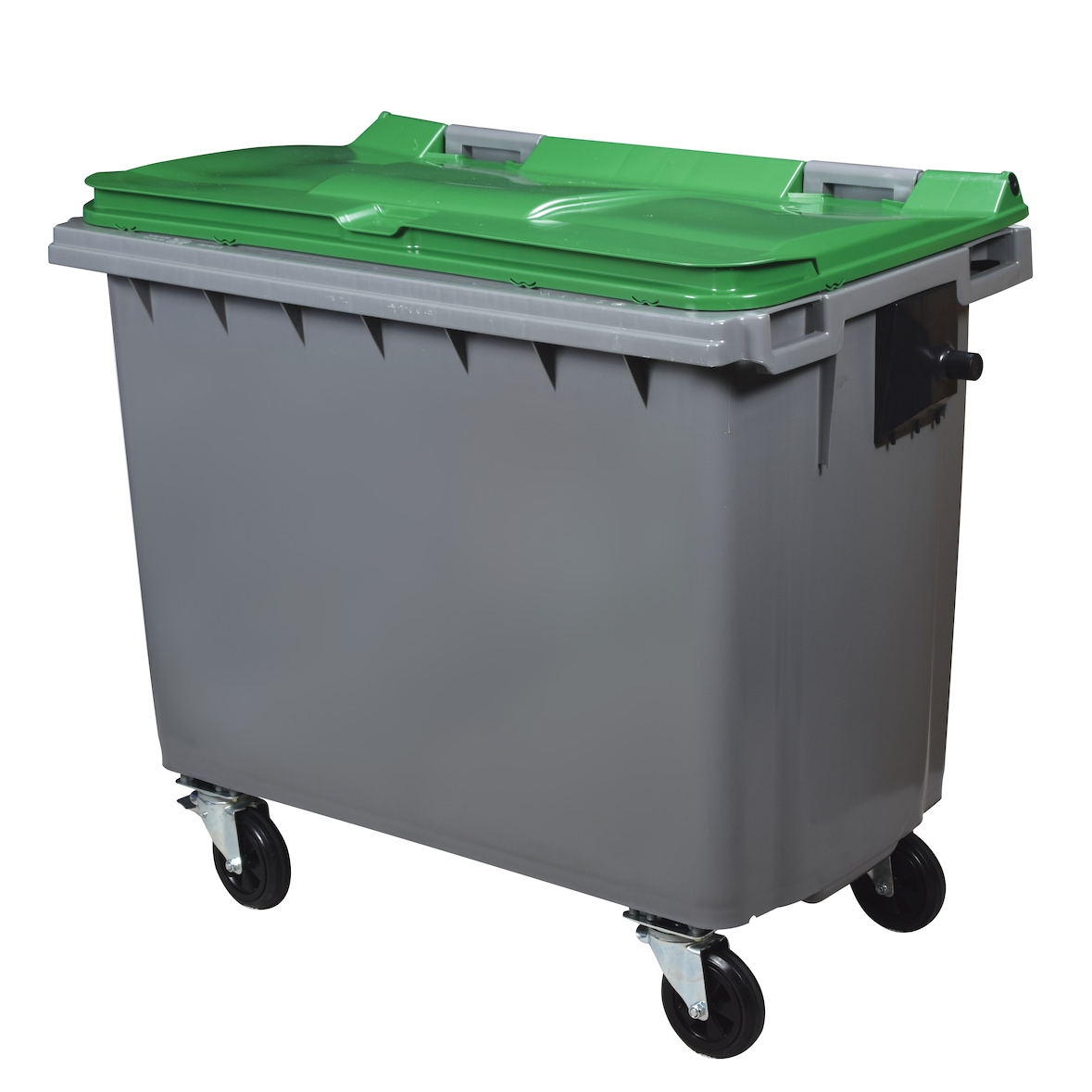 ROSSIGNOL Poubelle conteneur 4 roues 660L KOROK gris/vert