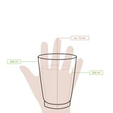 thumbnail of greenbox - Pappbecher doppelwandig Winter "Schneeflocke", 300 ml / 12 oz, Ø 90 mm, grau, 500 St.