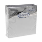 thumbnail of 100x Servietten Airlaid 40x40cm 1/4 -Falz stoffähnlich hochwertig grau