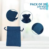thumbnail of Sacchetti in juta Navy Blue 10x14 cm Confezione 20x