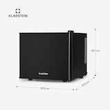 thumbnail of Geheimversteck Mini-Kühlschrank 2 Ebenen 17Ltr. 26dB thermoelektrisch Schwarz