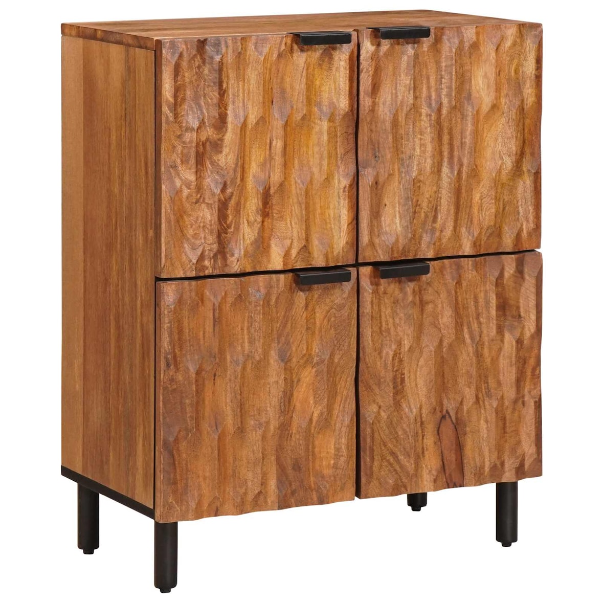 vidaXL Sideboard mit Speicher Akazienbraune Oberfläche 60 x 33 x 75 cm