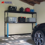 thumbnail of PROREGAL Garagenregal HERCULES platzsparend unterfahrbar HxBxT 180x240x50cm 2 Lagerebenen Fachlast 300kg Schwarz Lagerregal Schwerlastregal