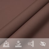 thumbnail of Voile de parasol tissu oxford rectangulaire 2x3,5 m marron Modèle Terrasse Contour
