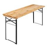 thumbnail of Table de brasserie pliante en bois 180 cm