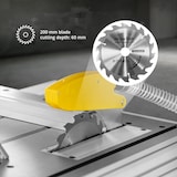 thumbnail of MSW - Tafelzaag - 1100 W - 400 V - 200 mm zaagblad - voor hout