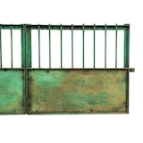 thumbnail of Biscottini Eingangstore 115x6x115 cm - Gartentor für den Außenbereich - Gartenzaun - Grünes Schmiedeeisentor