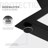 thumbnail of ML-Design Tischbeine 2er Set 40x71 cm Schwarz | X-Form Stahl, Industrial Tischgestell Esstisch DIY-Projekte