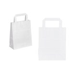thumbnail of Sac cabas blanc poignées plates 32x22x24