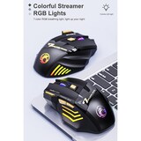 thumbnail of Souris Gaming Sans Fil Rechargeable 7 Boutons RGB Silencieuse Haute Précision YONIS