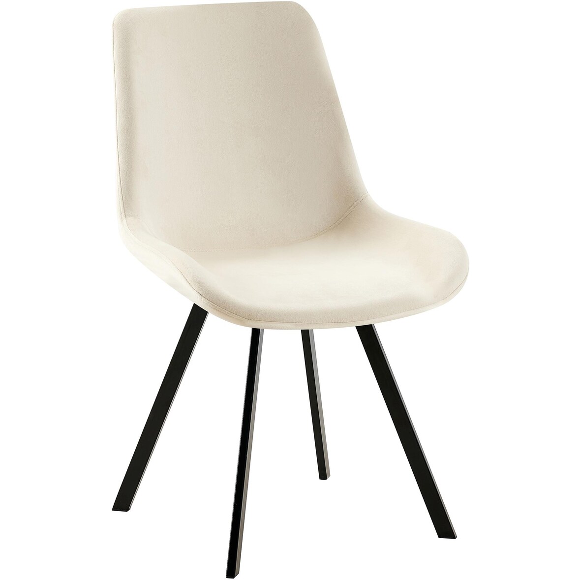CHEFGASTRO Esszimmerstuhl PUERTO ESCONDIDO Samt HxBxT 89x53x59cm Samt Creme Küchenstuhl