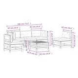 thumbnail of vidaXL 6-tlg. Garten-Lounge-Set mit Kissen Massivholz Kiefer