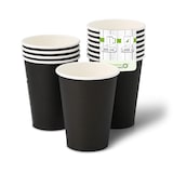 thumbnail of greenbox - vasos de papel 300 ml / 12 oz, Ø 90 mm, negro, 1000 piezas.