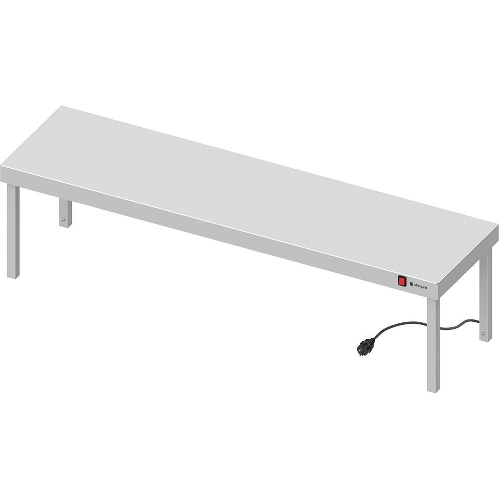 Stalgast Edelstahl Wärmebrücke 1-etagig 1200x400x400 mm mit Keramik-Infrarot-Strahlern