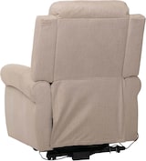 thumbnail of BERLINLODGE Massage-Fernsehsessel, HxBxT 138x86x168 cm, Sitzhöhe 49 cm, Liegefunktion Aufstehhilfe Massage Heizfunktion, Stoff 220g/m² Chenille, Creme