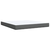 thumbnail of vidaXL Boxspringbett mit Matratze Dunkelgrau 180x200 cm Stoff