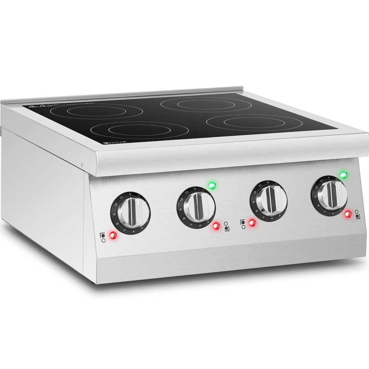 Royal Catering Piastra a induzione - 4 piastre - Ø 12 - 26 cm - Portatile -