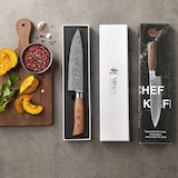 thumbnail of Wakoli EDIB Pro Damast Chefmesser I 20cm Klinge I Pakkaholzgriff