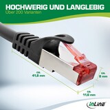 thumbnail of InLine® Patchkabel, S/FTP (PiMf), Cat.6, 250MHz, PVC, Kupfer, orange, 20m