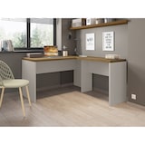 thumbnail of MF - Mesas de Escritório STUDIO 136 e STUDIO 90 com Bilaminado Mel e Cacau 136 x 150 cm