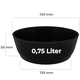 thumbnail of Anrührbecher Gips Mischbecher Schwarz 4 Stück 150 mm Durchmesser Zylindrisch