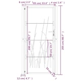 thumbnail of vidaXL Poort grasontwerp 105x205 cm cortenstaal