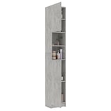 thumbnail of vidaXL Badezimmerschrank Betongrau 32x25,5x190 cm Holzwerkstoff