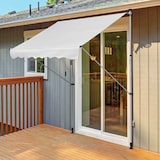 thumbnail of Toldo Manual Retráctil 200x150x170-280cm con Manivela para Terraza Balcón Blanco