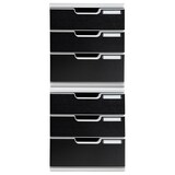 thumbnail of Exacompta 325014D 1x MODULO A4 modulaire ladenbox met 3 gesloten laden voor A4+ documenten, Office, grijs-zwart