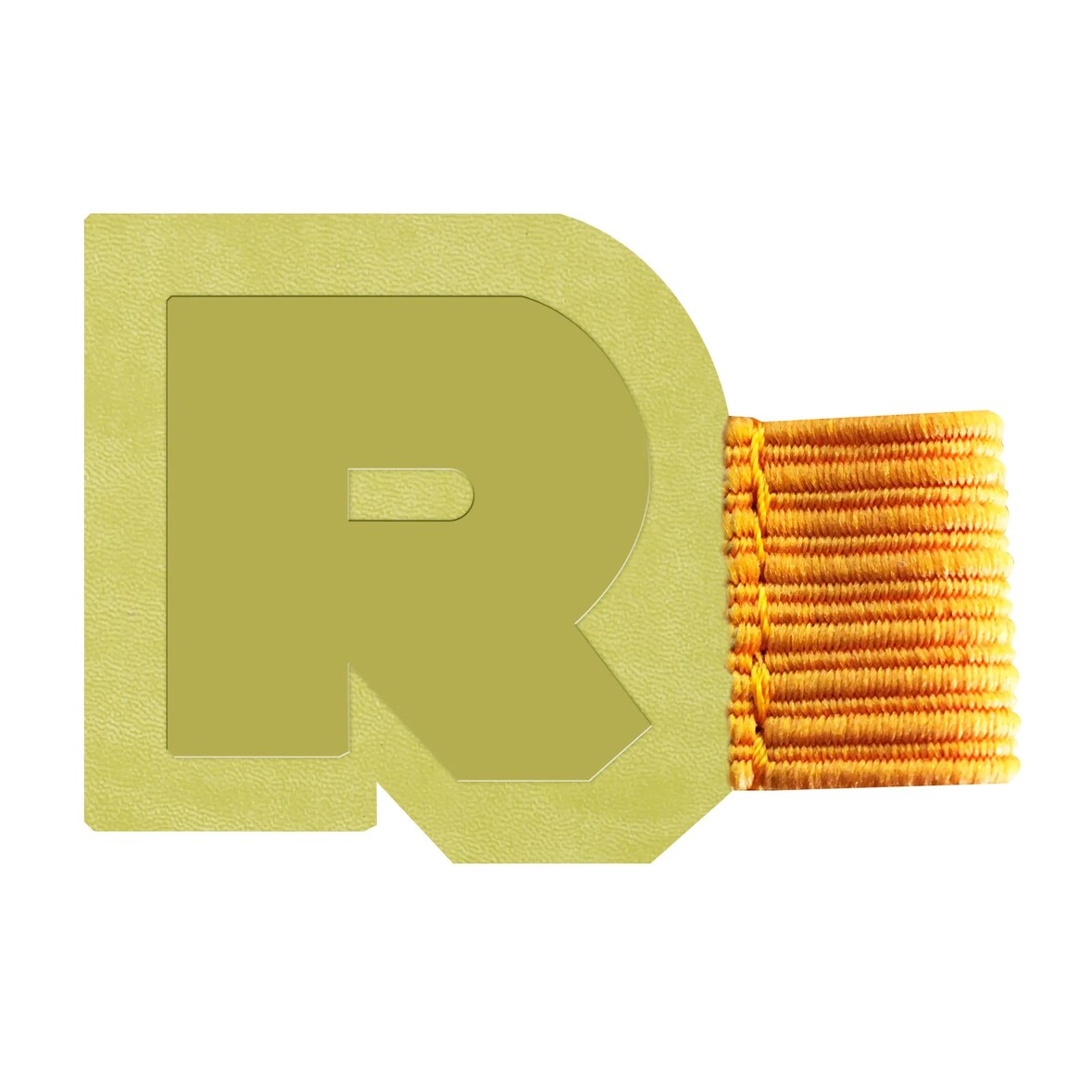 Rhodiarama, selbsthaftende Stiftschlaufe 4x3 cm, für Blöcke, Notizbücher und Kalender - Anisgrün 194197C
