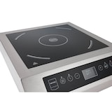 thumbnail of METRO Professional Induktionskochfeld XL GIC3140, Edelstahl, 39x49.5x13.3cm, max. Durchmesser von 32 cm, LED-Anzeige, Temperaturber.: 60–240°C, silber