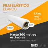 thumbnail of Film para Embalar Blanco 50cm x 300m estirables - SIDI (6 unds, Blanco)