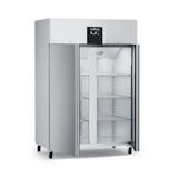 thumbnail of Gastro Edelstahl Tiefkühlschrank 2 Türen 1340x810x2010mm 1013l 2/1GN