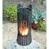 thumbnail of DanDiBo Feuersäule Garten Albero Feuerkorb Feuerschale 60 cm Metall Feuerstelle Säule