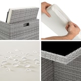 thumbnail of tectake Conjunto de rattan e alumínio MANHATTAN  Cinzento Claro