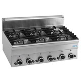 thumbnail of SARO gasfornuis, 6 branders, aanrechtmodel, 600 Line, G6S6