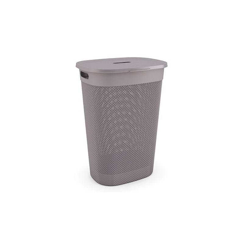 Curver Cesto de ropa sucia Filo 55L marrón con tapa