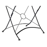 thumbnail of METRO PROFESSIONAL Inklapbare horeca tafel Baviera, acaciahout/staal, 80 x 80 cm, naturel/zwart